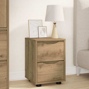 Κομοδίνα 2 pcs Artisan Oak 30,5 x 30 x 43 εκ Επεξεργασμένο ξύλο - Pakobazaar