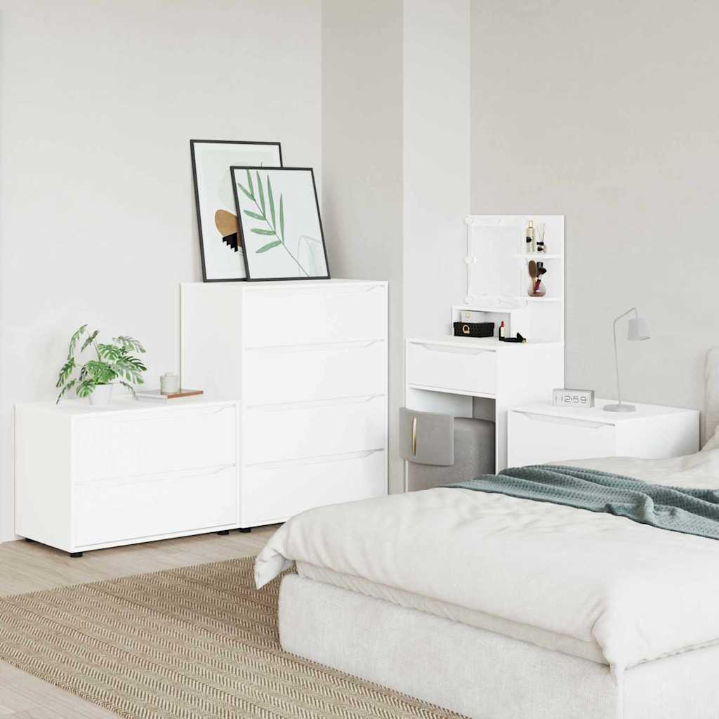 Ντουλάπι αποθήκευσης Λευκό 80 x 48 x 57 εκ Επεξεργασμένο ξύλο - Pakobazaar