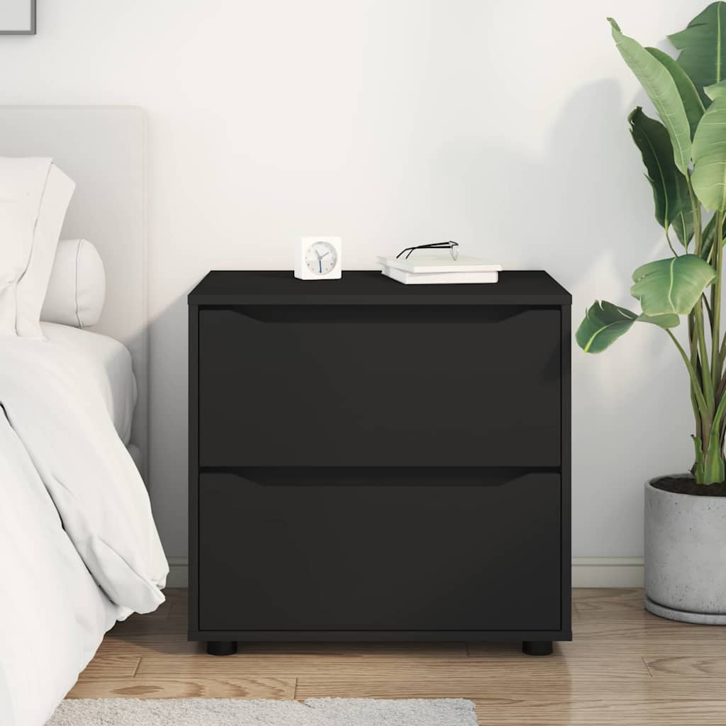 Ντουλάπι αποθήκευσης Μαύρο 60 x 48 x 57 εκ Επεξεργασμένο ξύλο - Pakobazaar