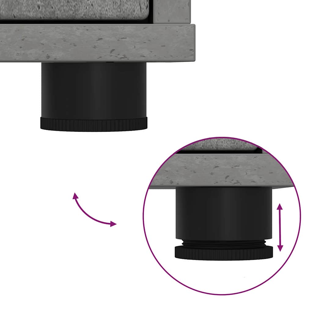 Ντουλάπι αποθήκευσης Σκυρόδεμα Γκρι 60 x 48 x 57 εκ - Pakobazaar