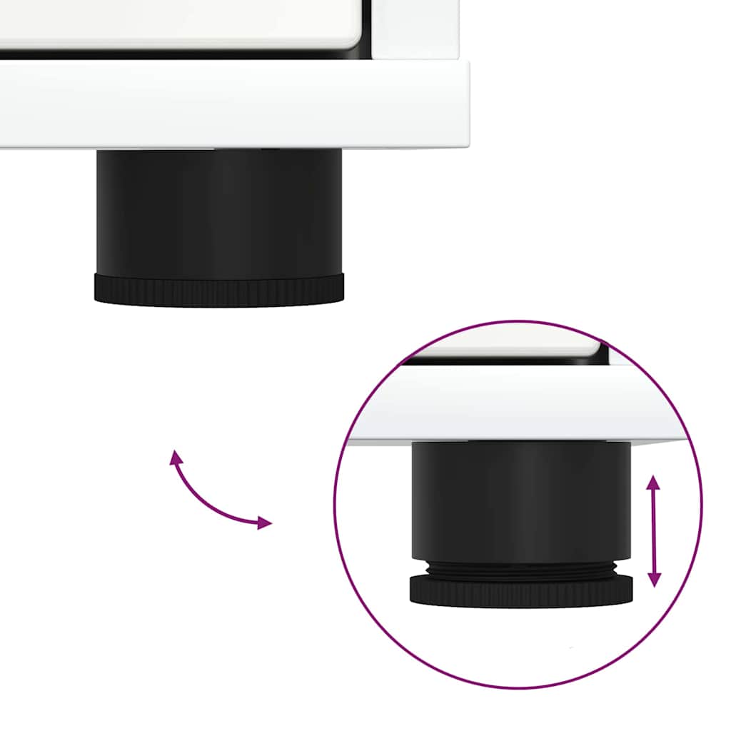 Ντουλάπι αποθήκευσης Λευκό 40 x 48 x 57 εκ Επεξεργασμένο ξύλο - Pakobazaar