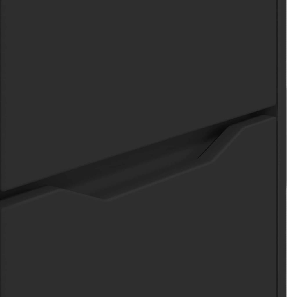 Ντουλάπι αποθήκευσης Μαύρο 40 x 48 x 57 εκ Επεξεργασμένο ξύλο