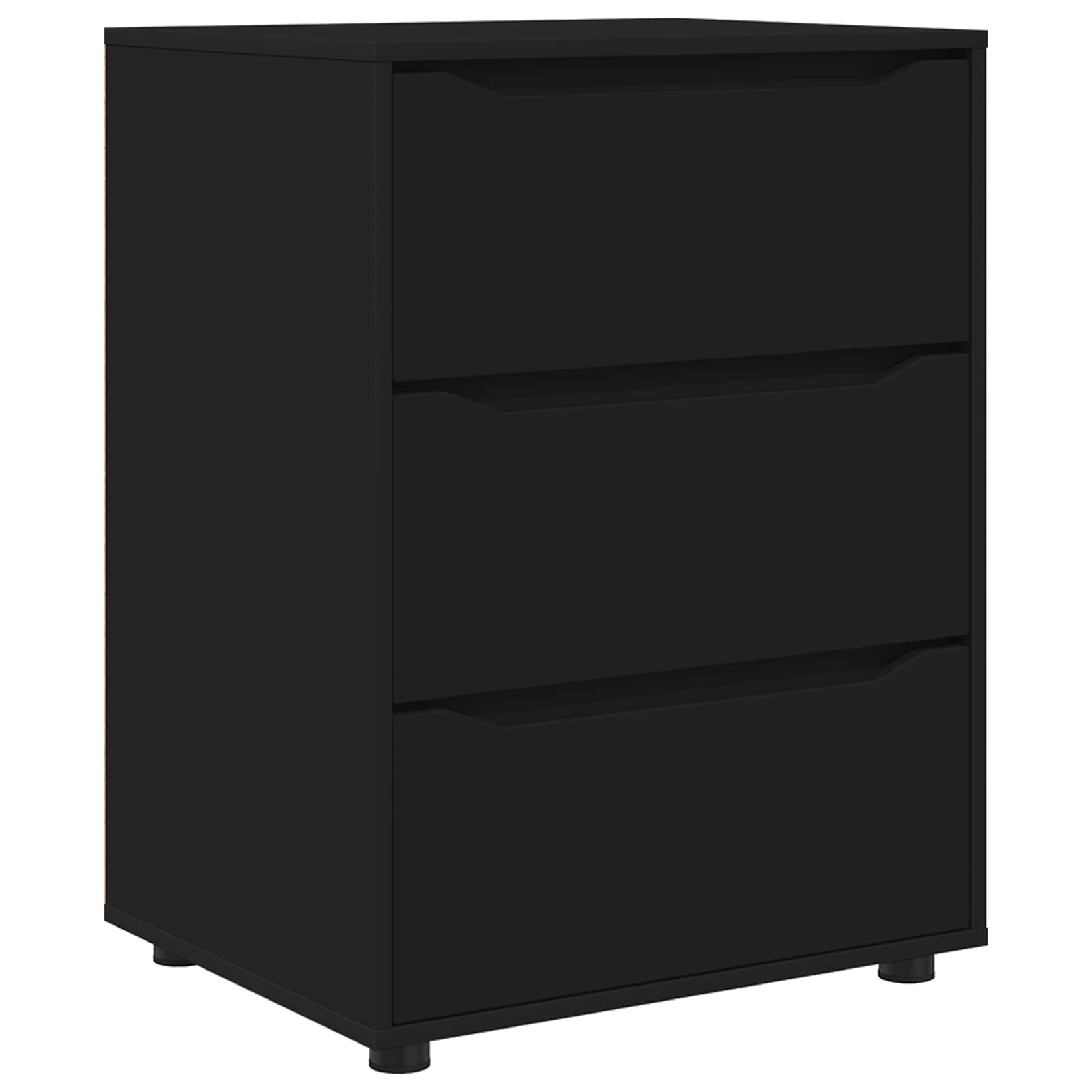Ντουλάπι αποθήκευσης 60 x 48 x 81 εκ Επεξεργασμένο Ξύλο Μαύρο - Pakobazaar