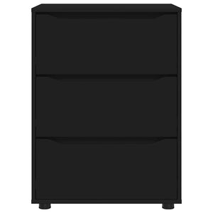 Ντουλάπι αποθήκευσης Μαύρο 60 x 48 x 81 εκ Επεξεργασμένο ξύλο - Pakobazaar