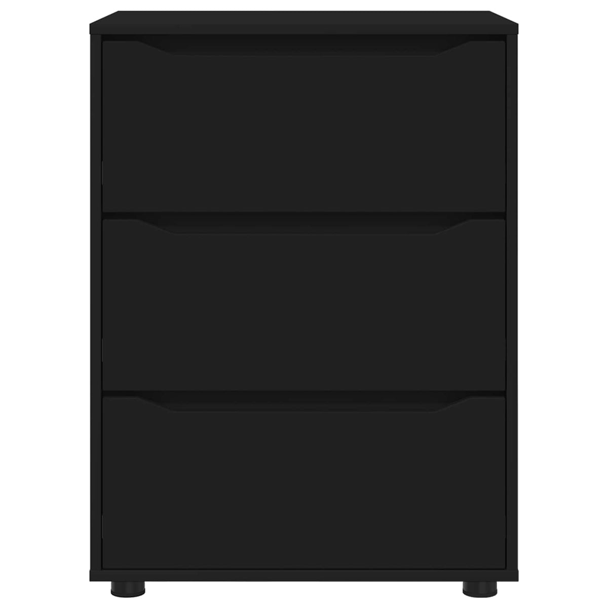 Ντουλάπι αποθήκευσης 60 x 48 x 81 εκ Επεξεργασμένο Ξύλο Μαύρο - Pakobazaar