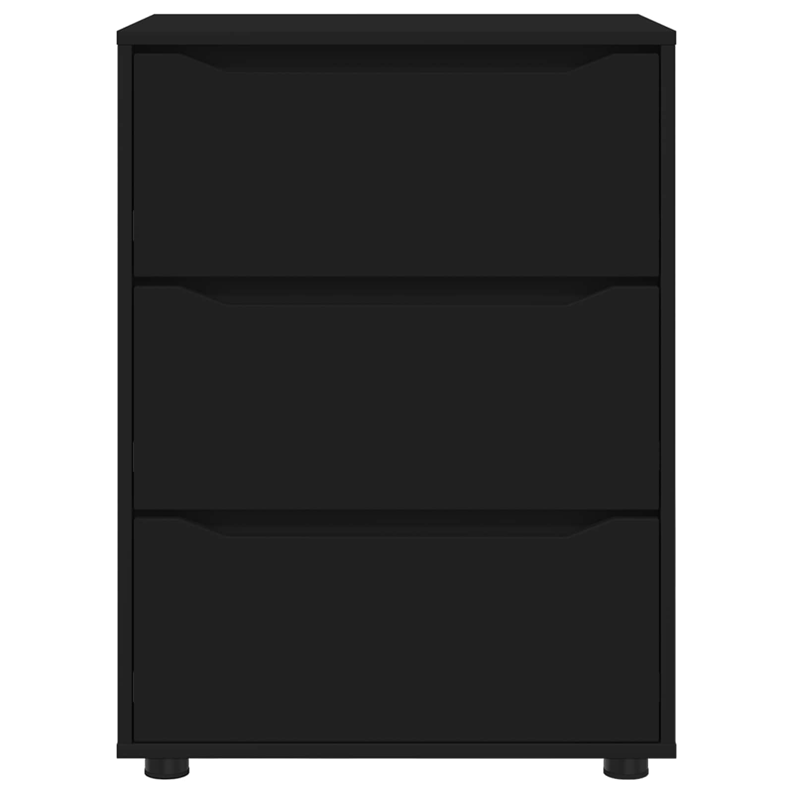 Ντουλάπι αποθήκευσης 60 x 48 x 81 εκ Επεξεργασμένο Ξύλο Μαύρο - Pakobazaar