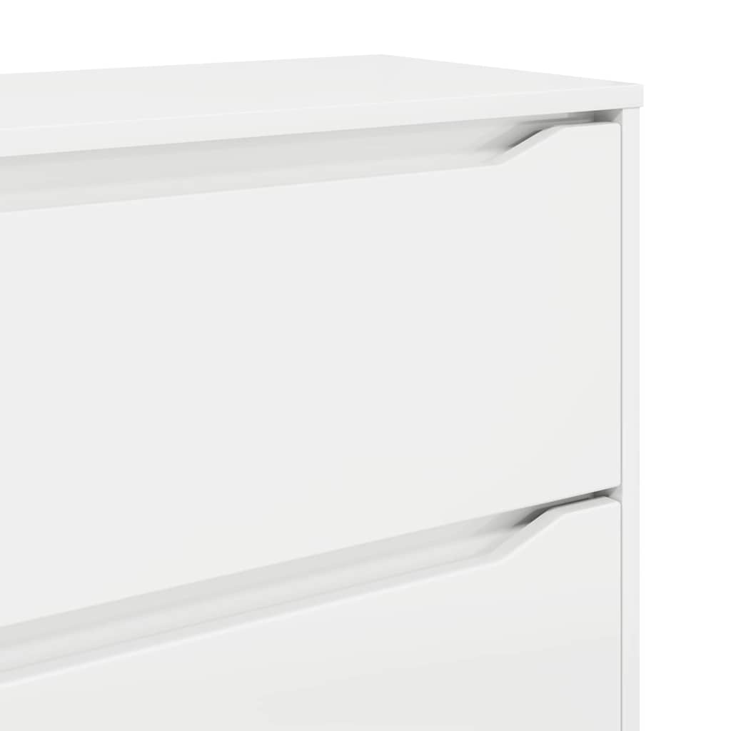 Ντουλάπι αποθήκευσης Υψηλής γυαλάδας λευκό 60 x 48 x 81 εκ