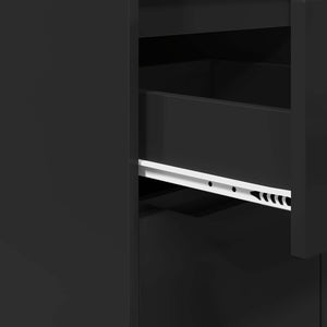 Ντουλάπι αποθήκευσης 40 x 48 x 81 εκ Επεξεργασμένο Ξύλο Μαύρο - Pakobazaar