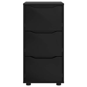 Ντουλάπι αποθήκευσης 40 x 48 x 81 εκ Επεξεργασμένο Ξύλο Μαύρο - Pakobazaar