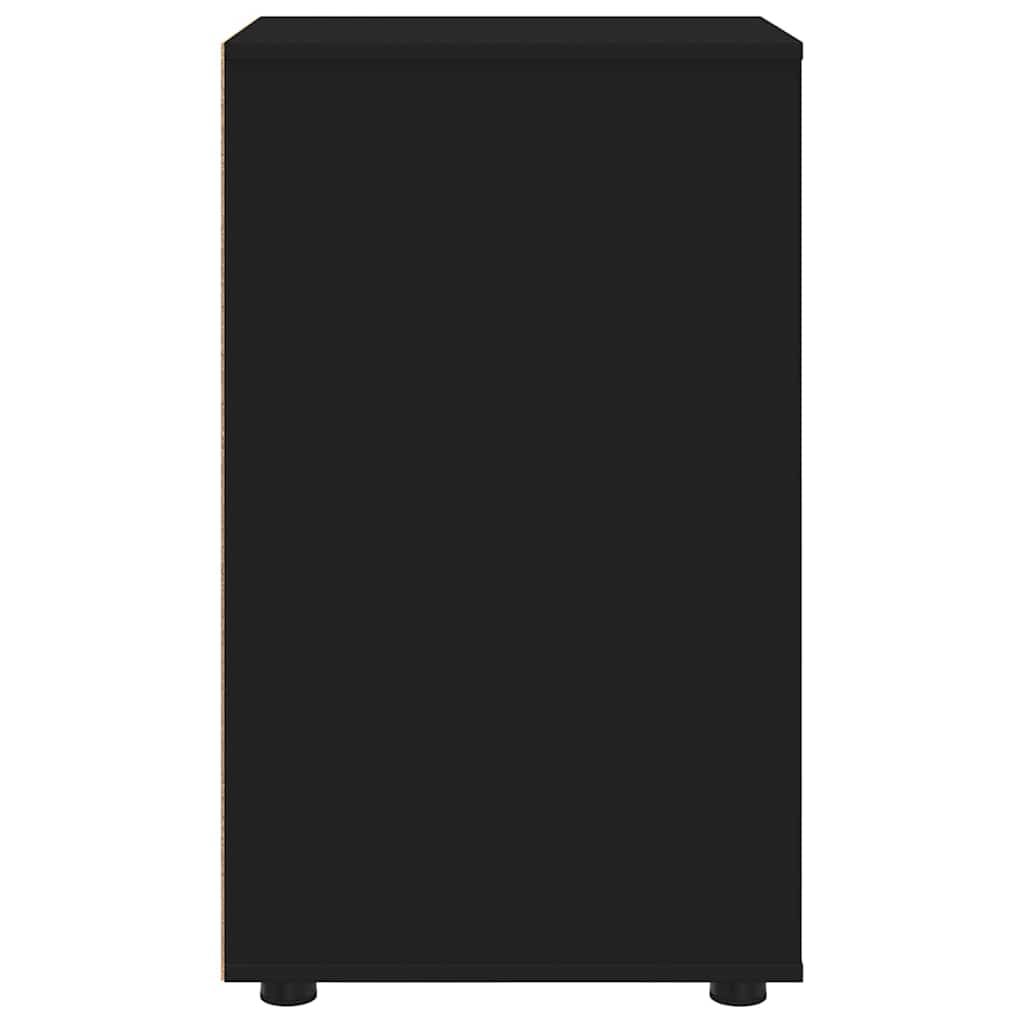 Ντουλάπι αποθήκευσης Μαύρο 40 x 48 x 81 εκ Επεξεργασμένο ξύλο