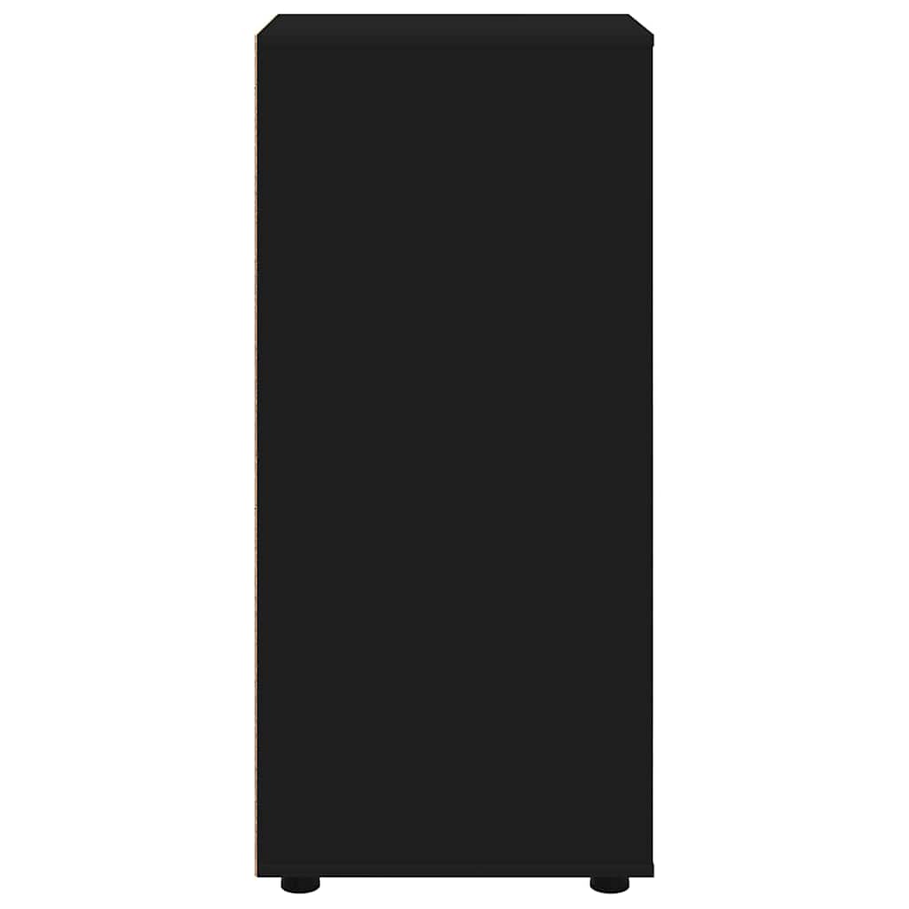 Ντουλάπι αποθήκευσης Μαύρο 40 x 48 x 105 εκ Επεξεργασμένο ξύλο
