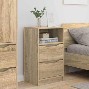 Κομοδίνα 2 pcs Δρύς Sonoma 40 x 30 x 467 εκ Επεξεργασμένο ξύλο - Pakobazaar