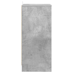 Κομοδίνα 2 τεμ. Σκυρόδεμα Γκρι 40 x 30 x 467 εκ