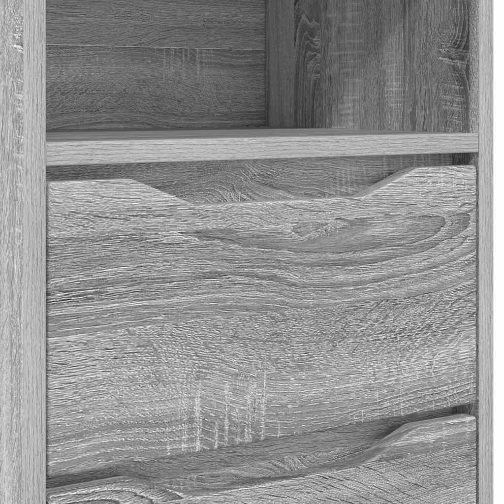 Κομοδίνα με συρτάρι 2 pcs Γκρίζο Σονομα 40 x 30 x 467 εκ