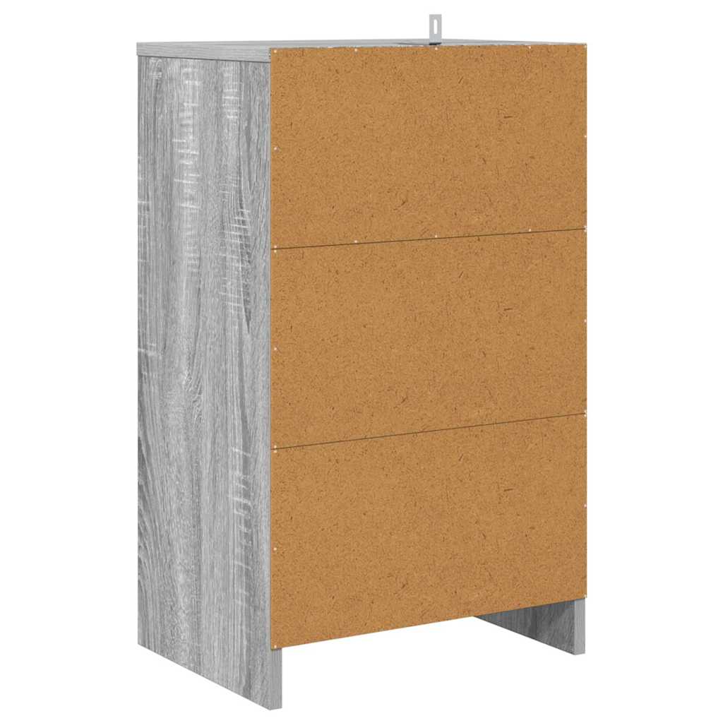 Κομοδίνα με συρτάρι 2 pcs Γκρίζο Σονομα 40 x 30 x 467 εκ