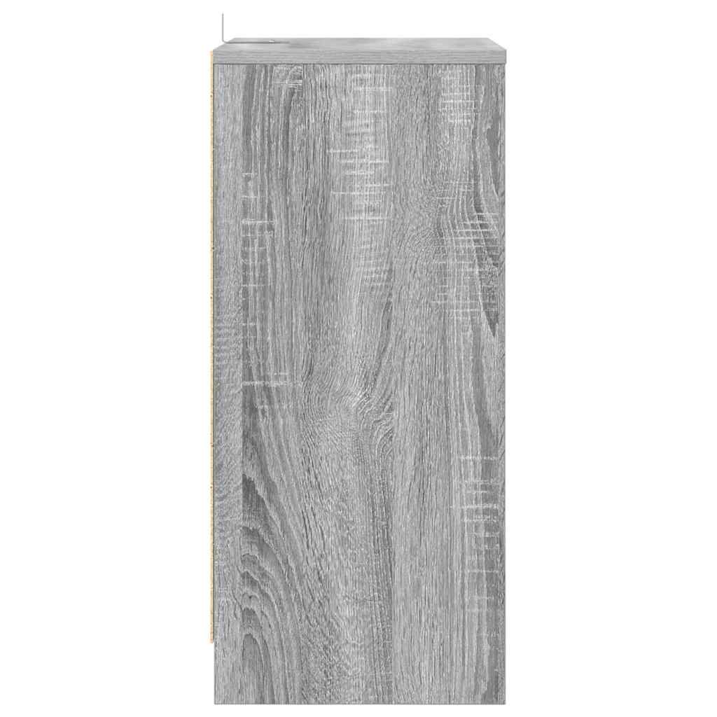 Κομοδίνα με συρτάρι 2 pcs Γκρίζο Σονομα 40 x 30 x 467 εκ