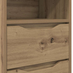 Κομοδίνα 2 pcs Artisan Oak 40 x 30 x 467 εκ Επεξεργασμένο ξύλο - Pakobazaar