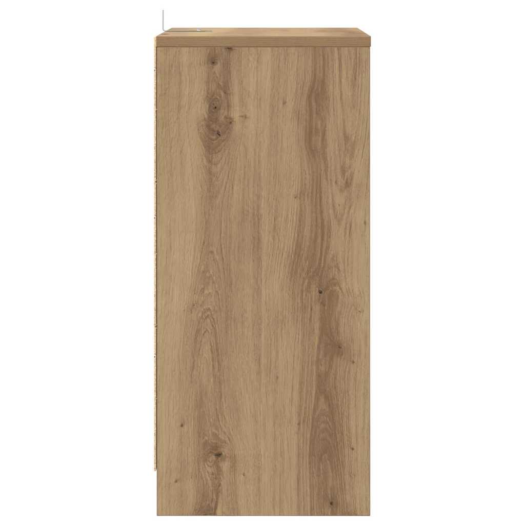 Κομοδίνα 2 pcs Artisan Oak 40 x 30 x 467 εκ Επεξεργασμένο ξύλο - Pakobazaar