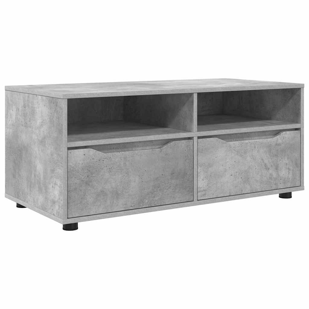 Ντουλάπι TV Σκυρόδεμα Γκρι 100 x 48 x 43 εκ. Επεξεργασμένο ξύλο