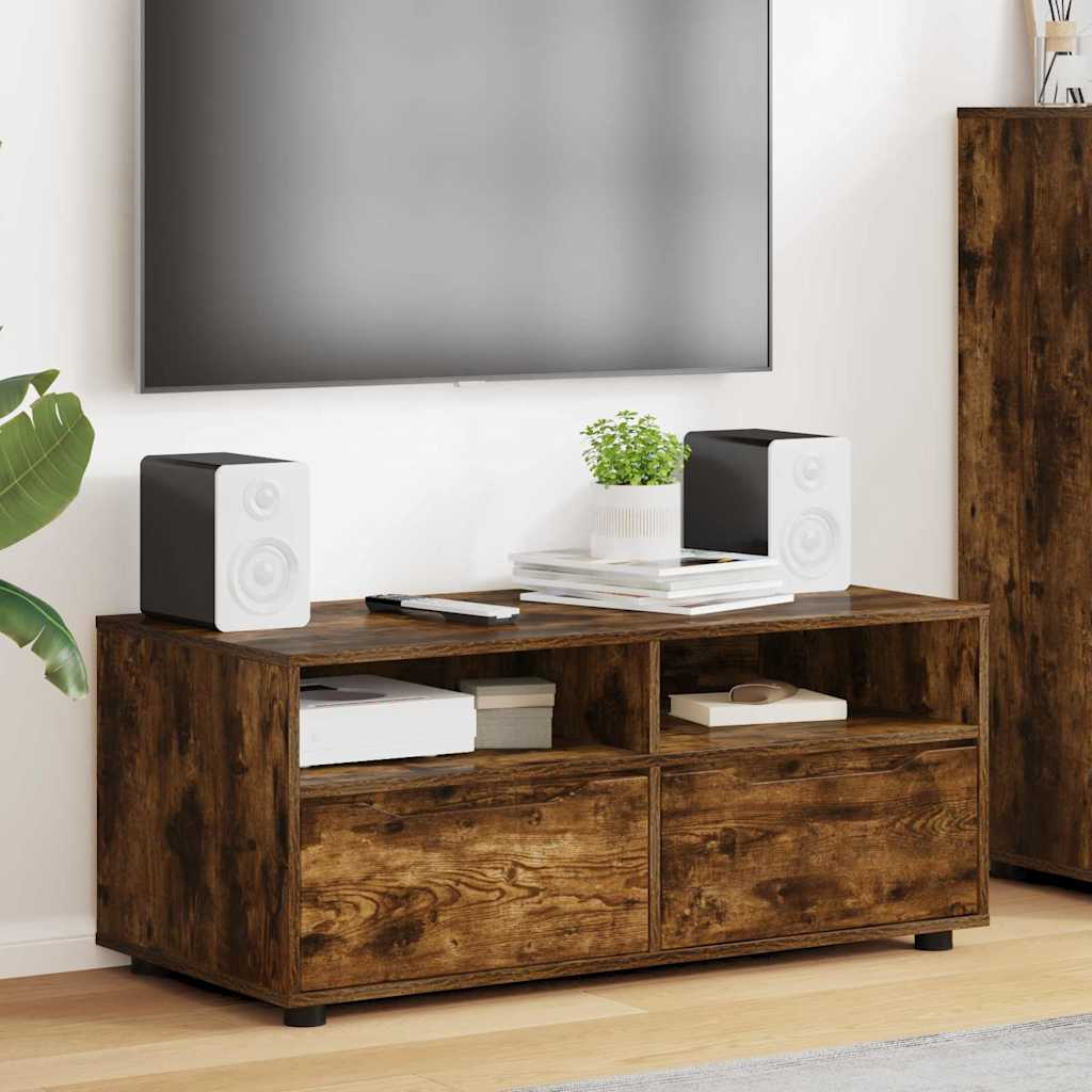 Ντουλάπι TV Καπνιστό Δρύς 100 x 48 x 43 εκ. Επεξεργασμένο ξύλο - Pakobazaar
