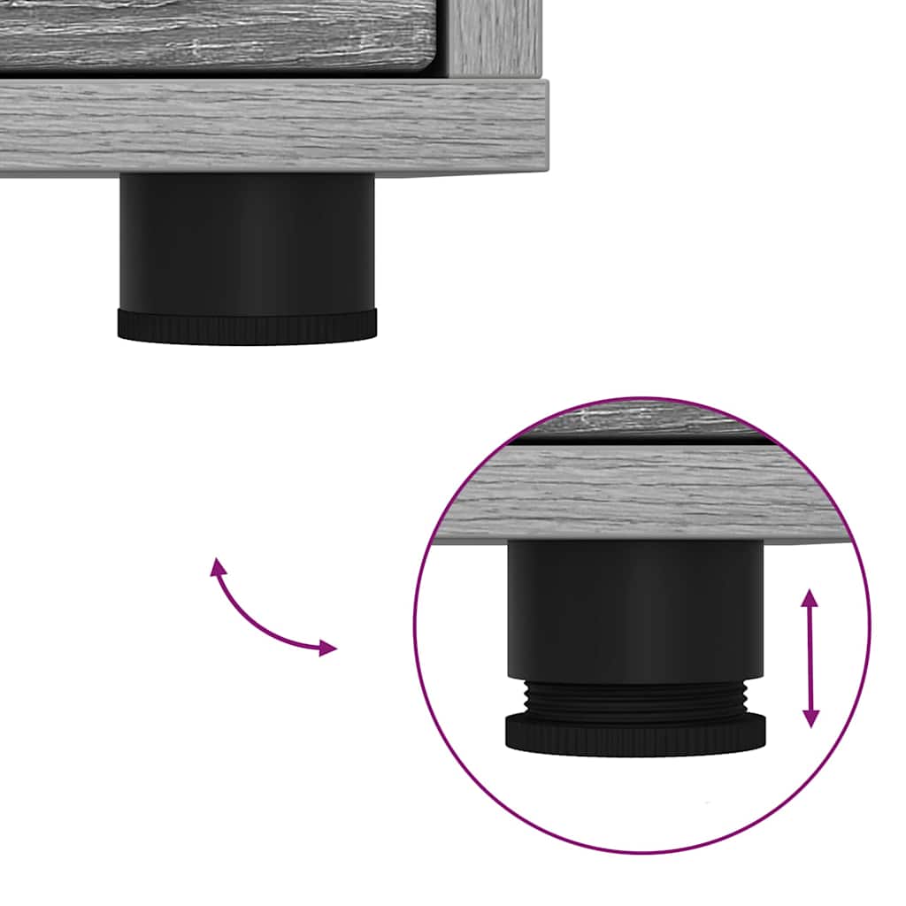 Ντουλάπι TV Γκρίζο Σονομα 100 x 48 x 43 εκ. Επεξεργασμένο ξύλο