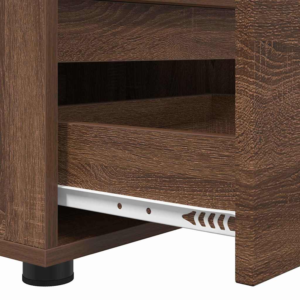 Ντουλάπι TV Καφέ δρυς 100 x 48 x 43 εκ. Επεξεργασμένο ξύλο