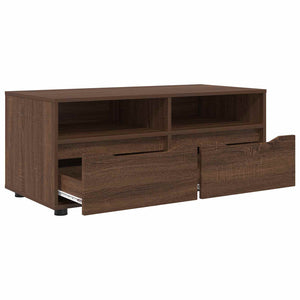 Ντουλάπι TV 100 x 48 x 43 εκ. Καφέ δρυς Επεξεργασμένο Ξύλο