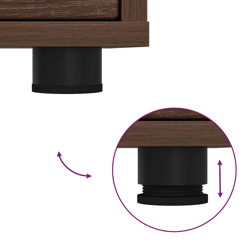 Ντουλάπι TV Καφέ δρυς 100 x 48 x 43 εκ. Επεξεργασμένο ξύλο