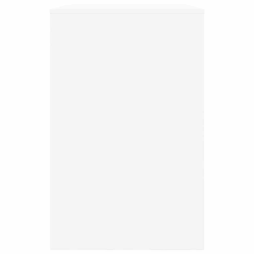 Γραφείο με συρτάρι Λευκό 100 x 50 x 78 εκ Επεξεργασμένο ξύλο - Pakobazaar