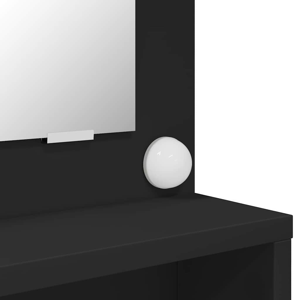 Τραπέζια Ντυσίματος Κρεβατοκάμαρας Μαύρο 80 x 39,6 x 135 εκ - Pakobazaar