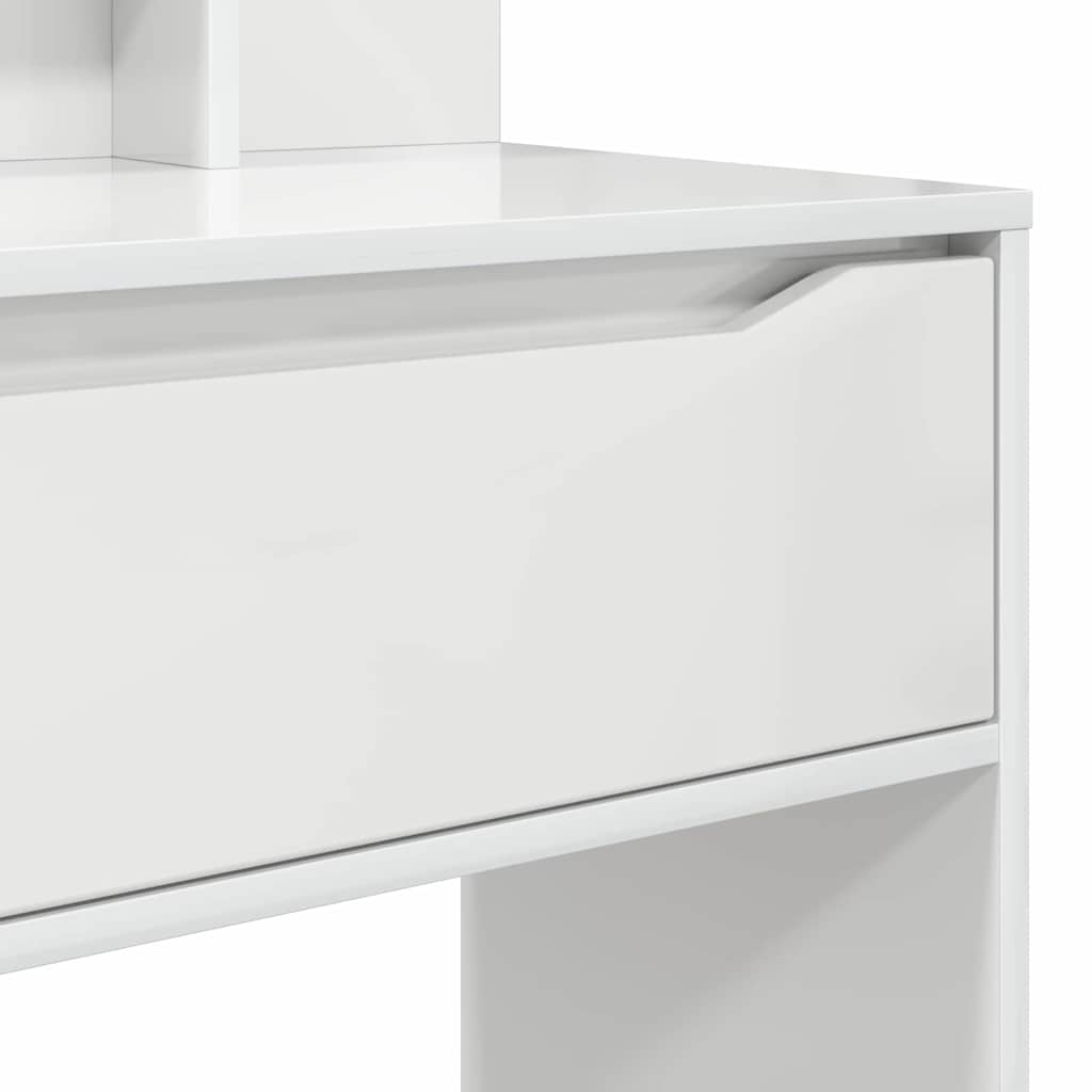 Τραπέζια Ντυσίματος Κρεβατοκάμαρας Υψηλής γυαλάδας λευκό - Pakobazaar