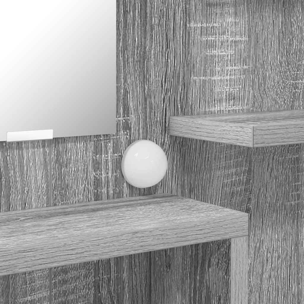 Τραπέζια Ντυσίματος Κρεβατοκάμαρας με συρτάρι Γκρίζο Σονομα - Pakobazaar