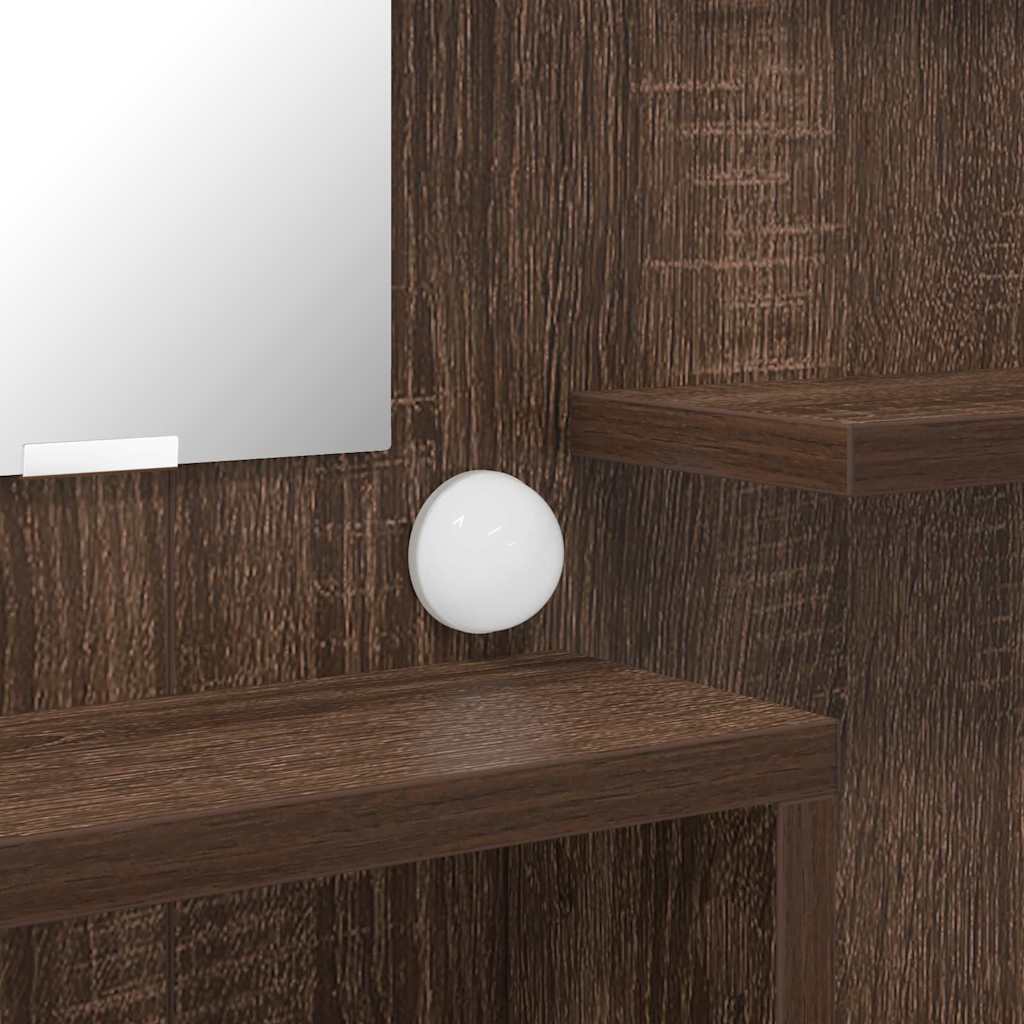 Τραπέζια Ντυσίματος Κρεβατοκάμαρας Καφέ δρυς 80 x 39,6 x 135 εκ - Pakobazaar