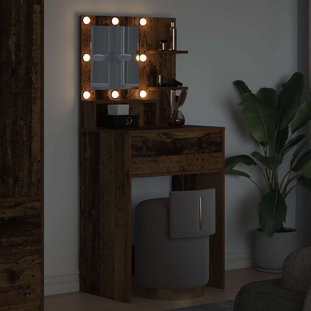 Τραπέζια Ντυσίματος Κρεβατοκάμαρας με συρτάρι Παλιό Ξύλο - Pakobazaar