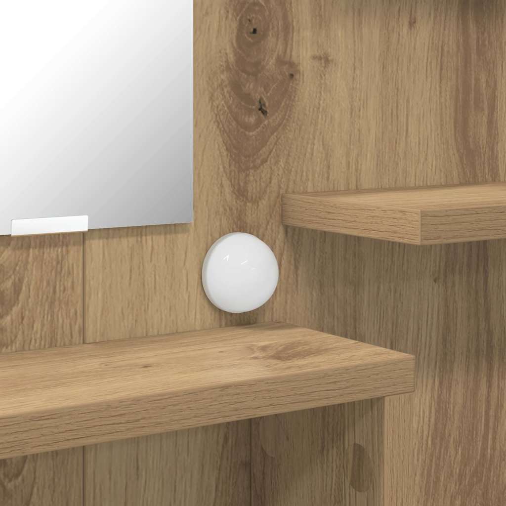 Τραπέζια Ντυσίματος Κρεβατοκάμαρας με συρτάρι Artisan Oak - Pakobazaar