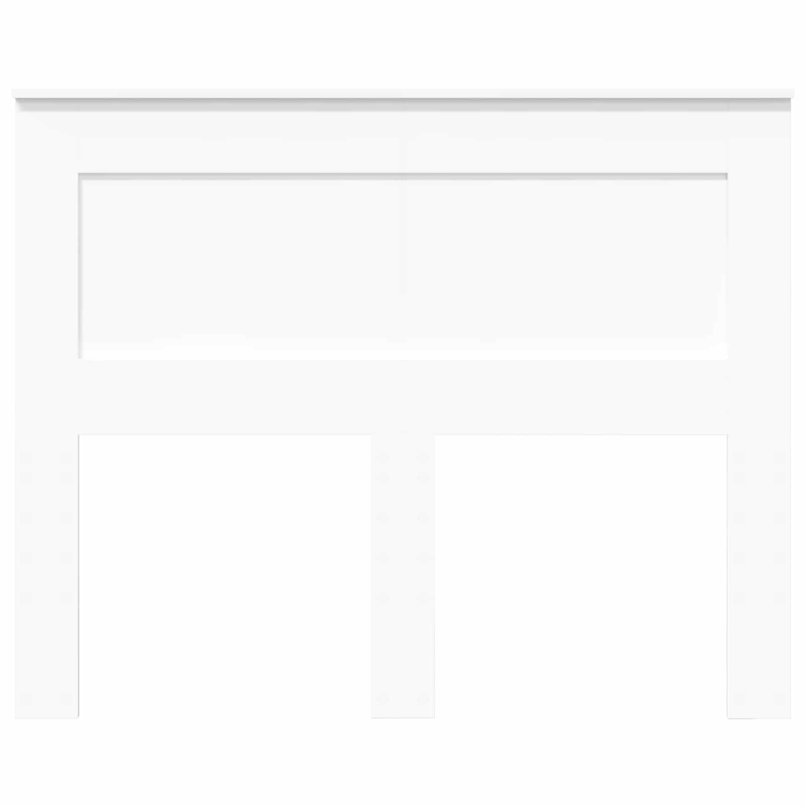 Κεφαλάρι με κεφαλάρι Λευκό 120 cm Επεξεργασμένο ξύλο