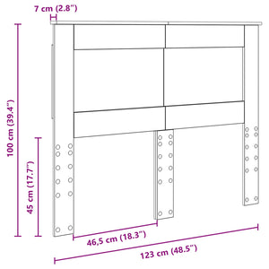 Κεφαλάρι με κεφαλάρι Λευκό 120 cm Επεξεργασμένο ξύλο - Pakobazaar