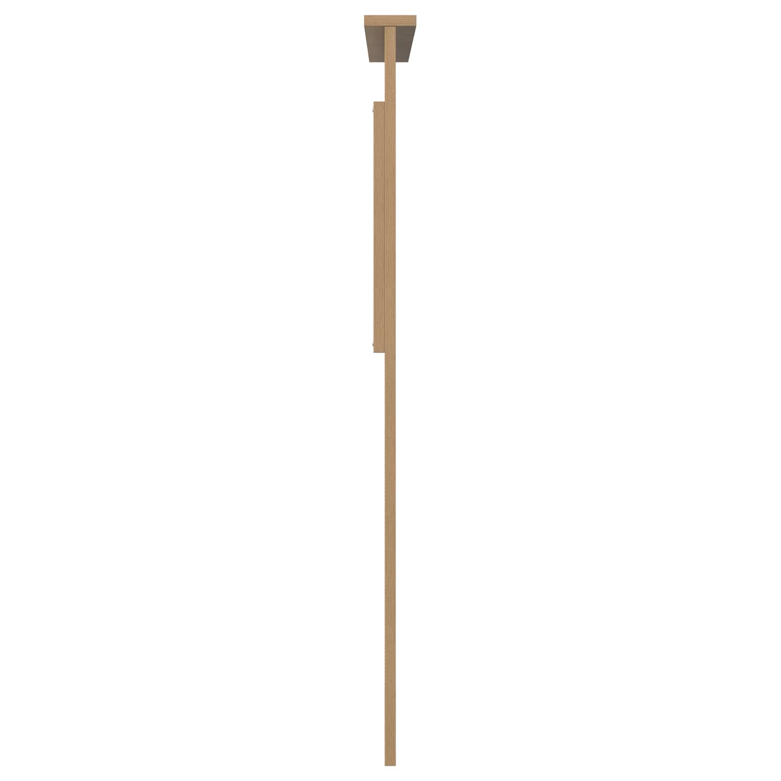 Κεφαλάρι με κεφαλάρι Artisan Oak 75 cm Επεξεργασμένο ξύλο
