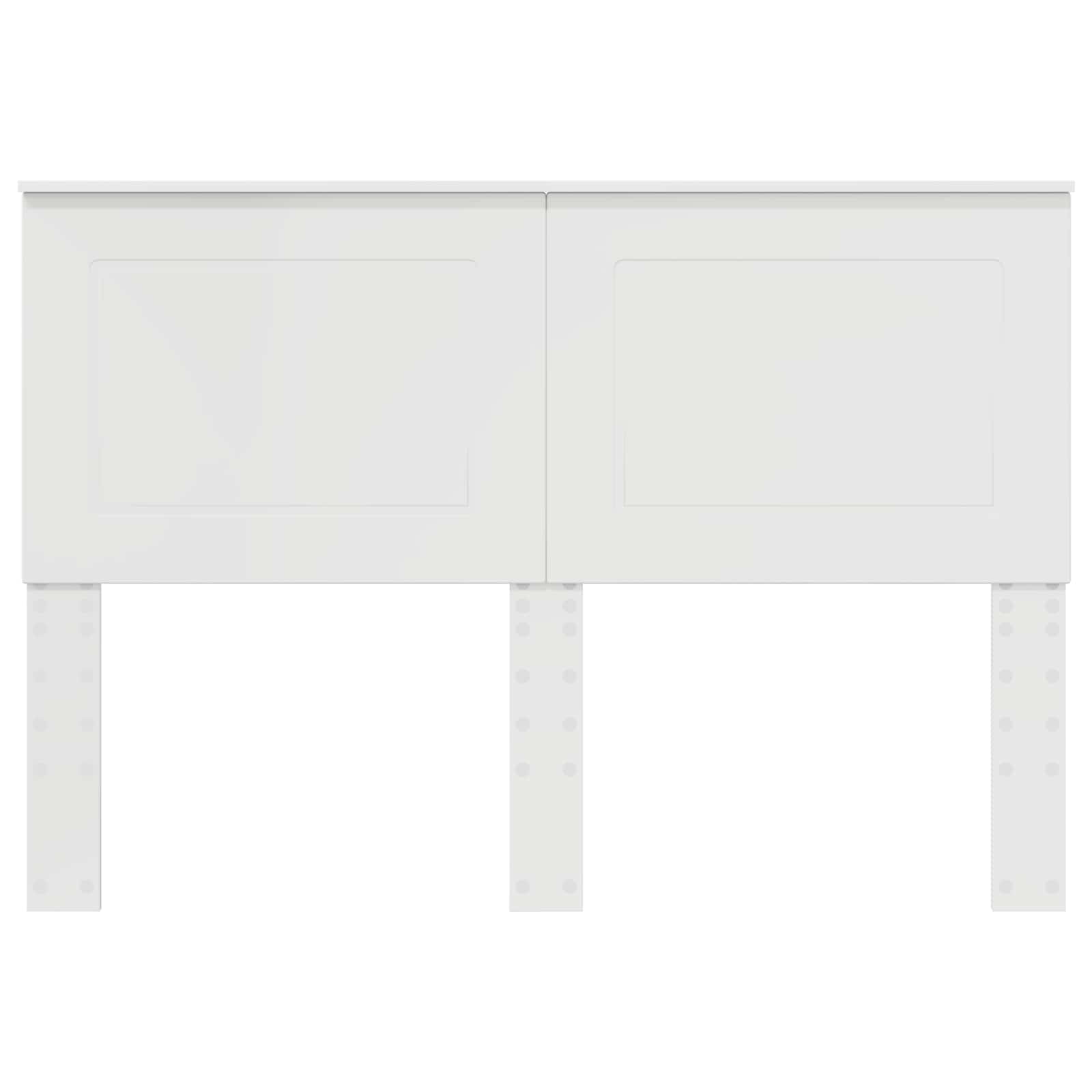 Κεφαλάρι Γυαλιστερό Λευκό 140 cm Επεξεργασμένο ξύλο - Pakobazaar