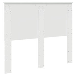 Κεφαλάρι Γυαλιστερό Λευκό 120 cm Επεξεργασμένο ξύλο - Pakobazaar