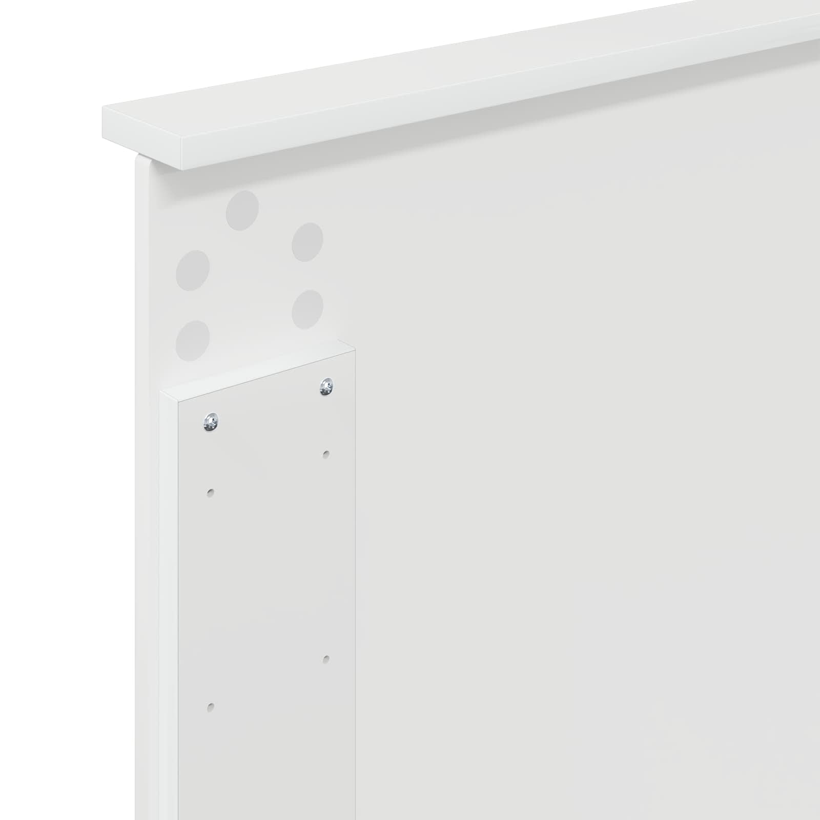 Κεφαλάρι Γυαλιστερό Λευκό 90 cm Επεξεργασμένο ξύλο - Pakobazaar