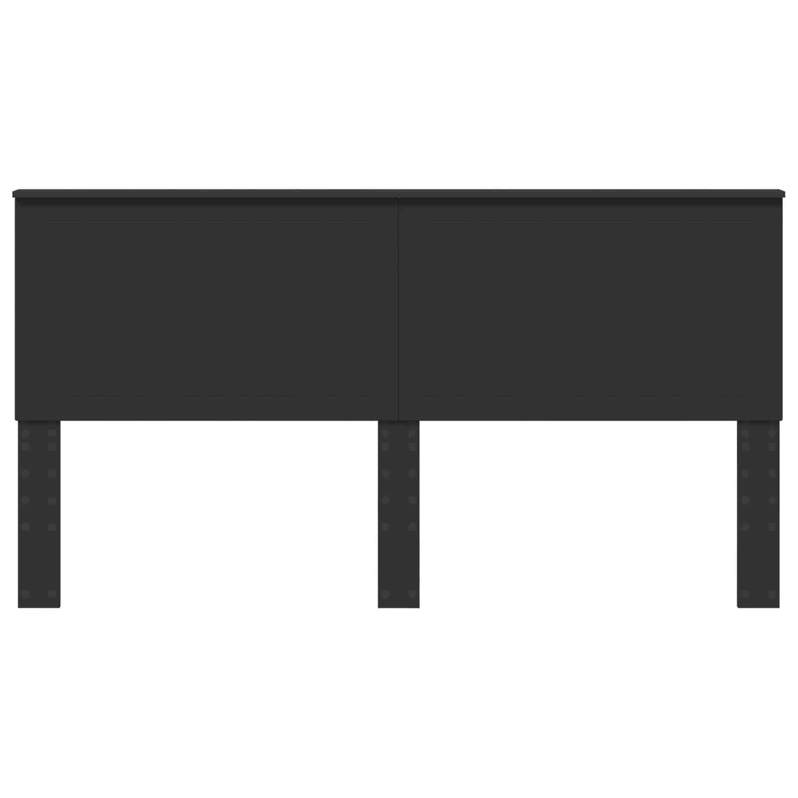 Κεφαλάρι με κεφαλάρι Μαύρη Οξυά 180 cm Επεξεργασμένο ξύλο