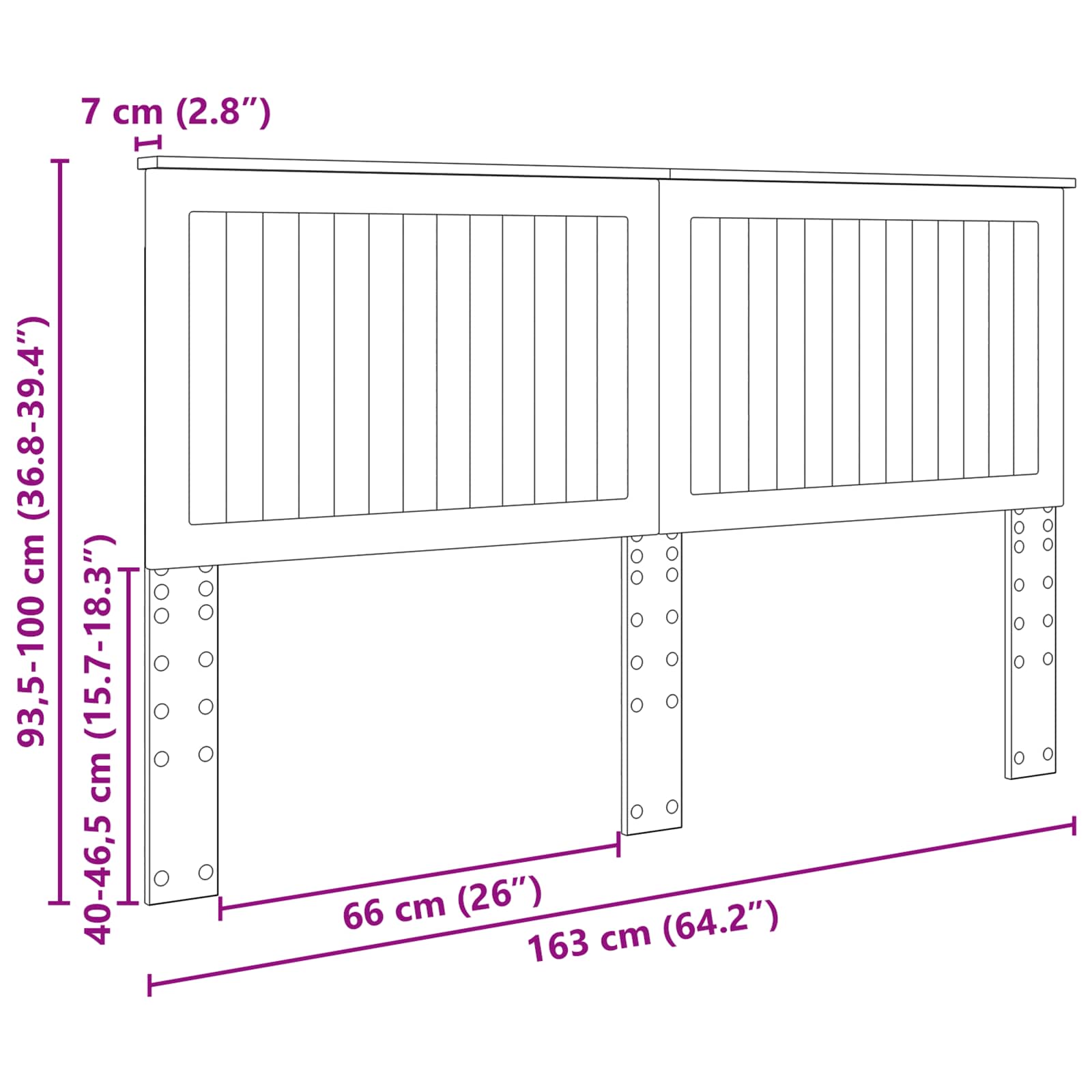 Κεφαλάρι με κεφαλάρι Artisan Oak 160 cm Επεξεργασμένο ξύλο - Pakobazaar
