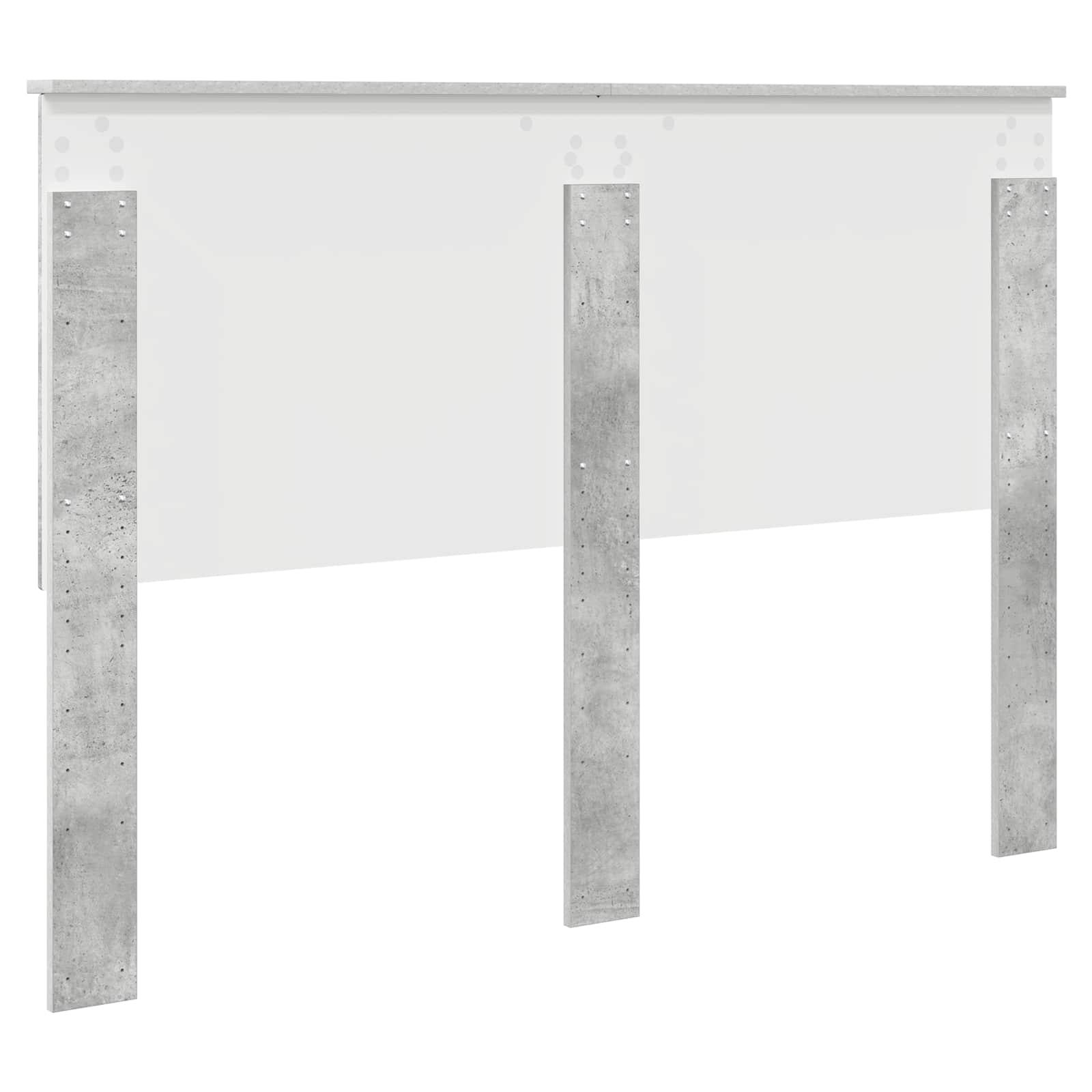 Κεφαλάρι με κεφαλάρι Σκυρόδεμα Γκρι 140 cm Επεξεργασμένο ξύλο