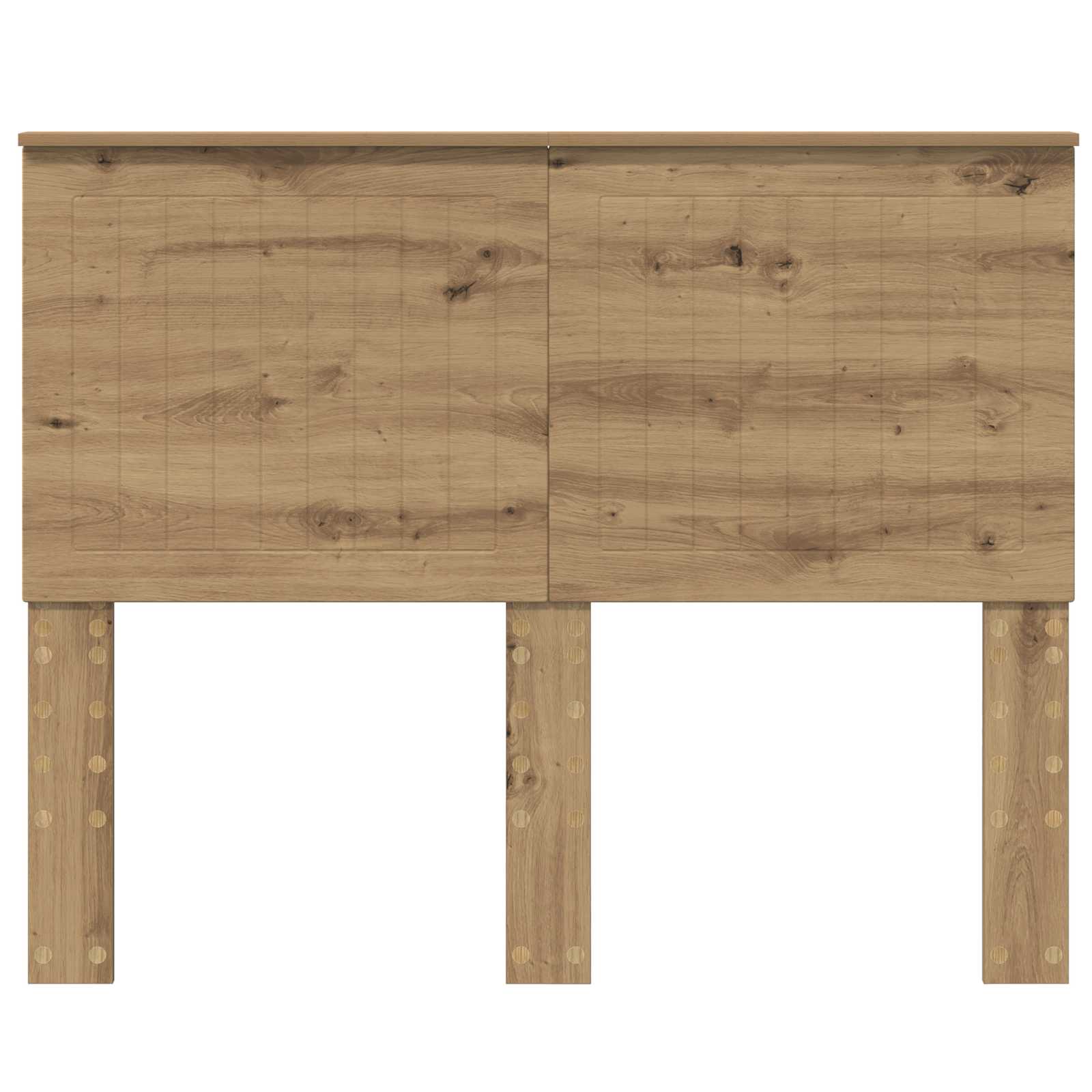 Κεφαλάρι με κεφαλάρι Artisan Oak 135 cm Επεξεργασμένο ξύλο