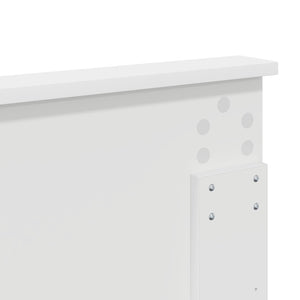Κεφαλάρι Λαμπερό Λευκό Επεξεργασμένο ξύλο