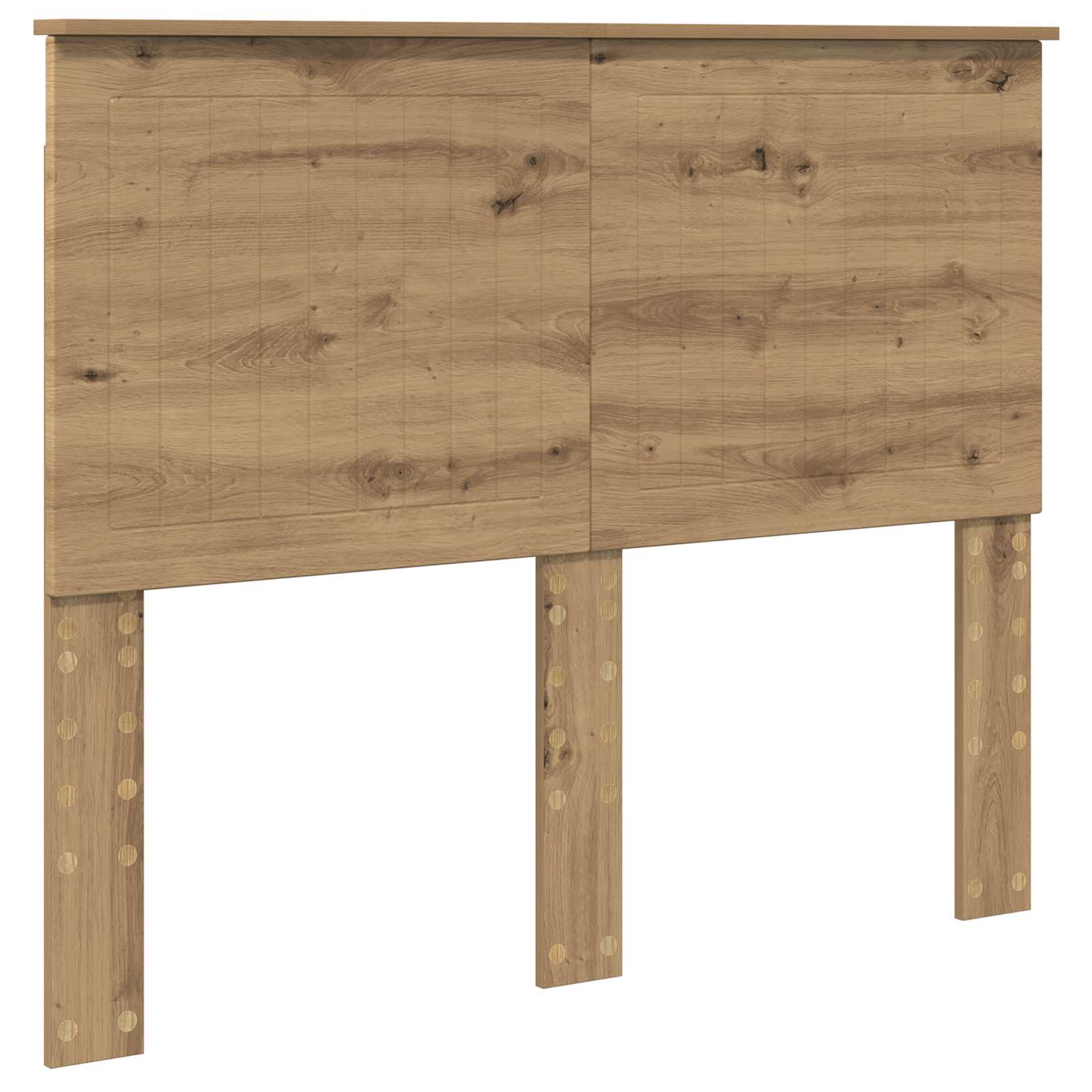 Κεφαλάρι με κεφαλάρι Artisan Oak 120 cm Επεξεργασμένο ξύλο