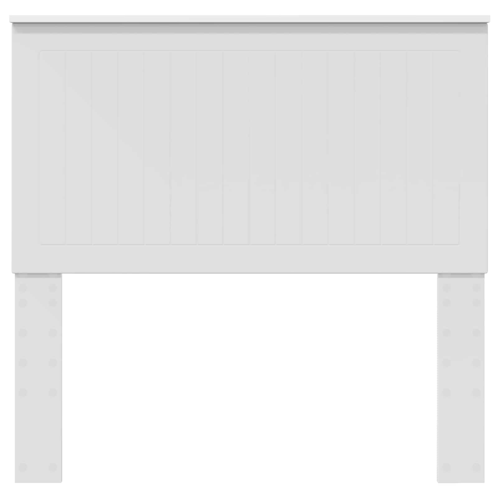 Κεφαλάρι με κεφαλάρι Λευκό 100 cm Επεξεργασμένο ξύλο