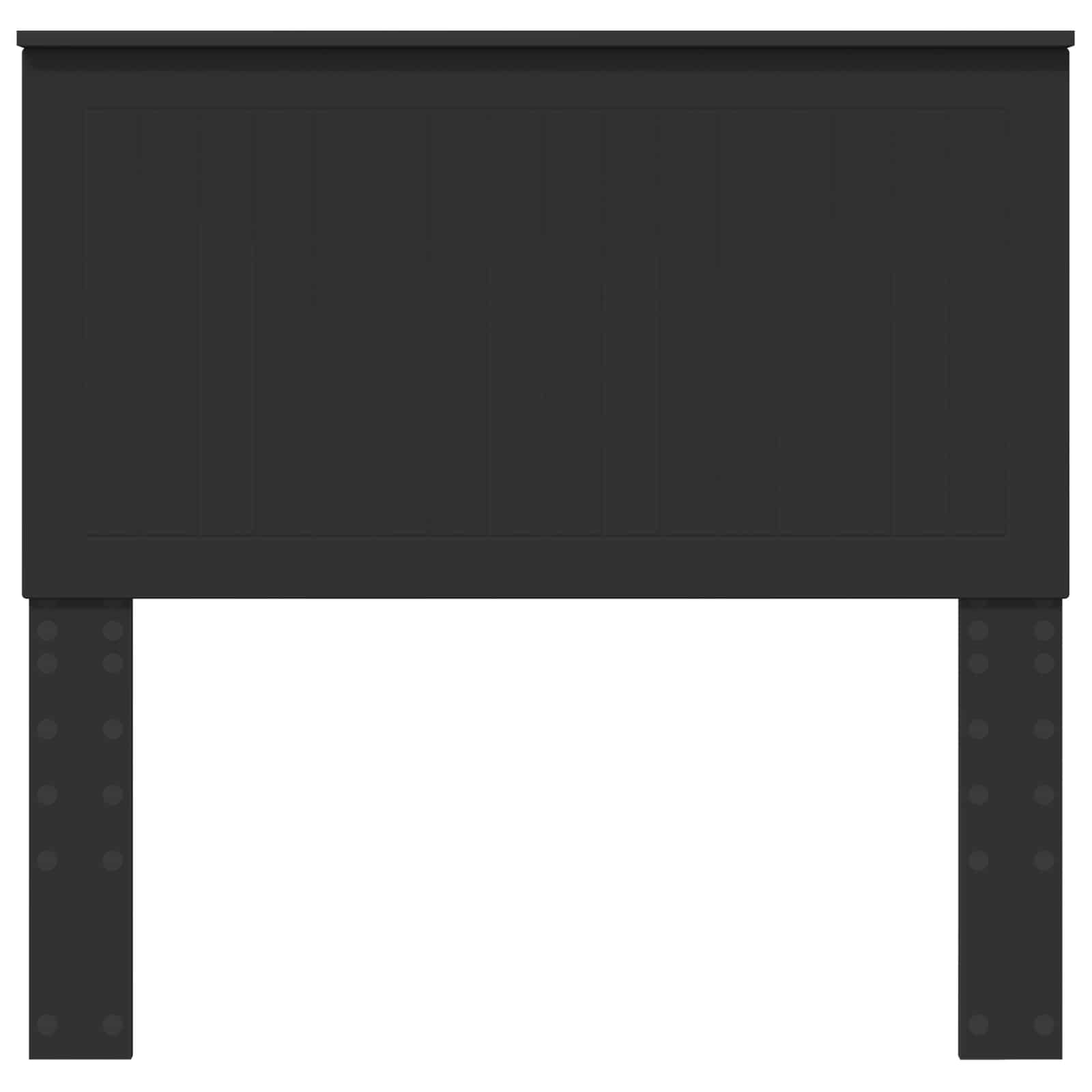 Κεφαλάρι με κεφαλάρι Μαύρη Οξυά 100 cm Επεξεργασμένο ξύλο