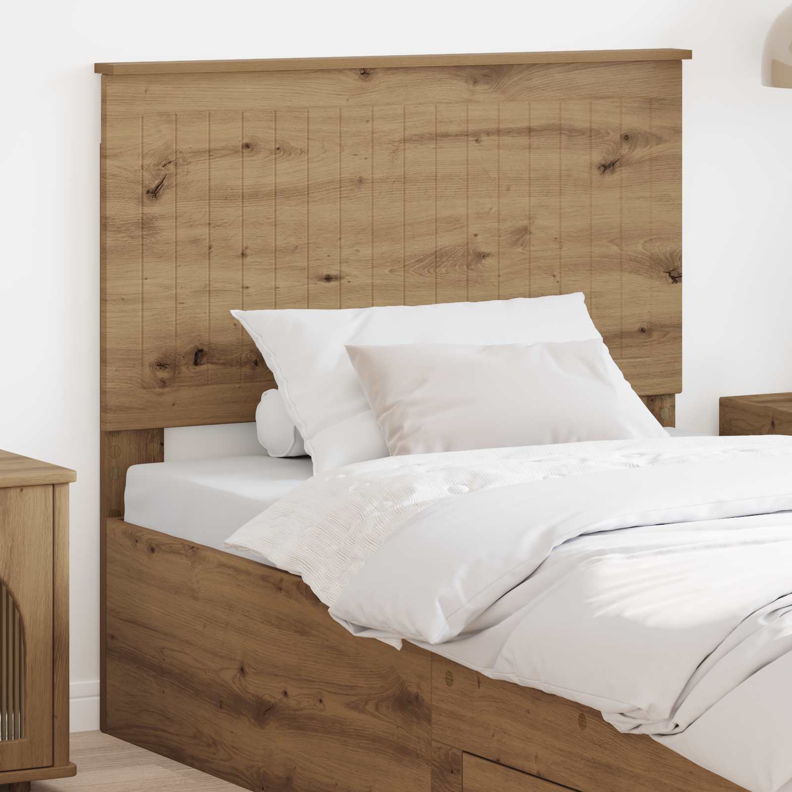 Κεφαλάρι με κεφαλάρι Artisan Oak 100 cm Επεξεργασμένο ξύλο